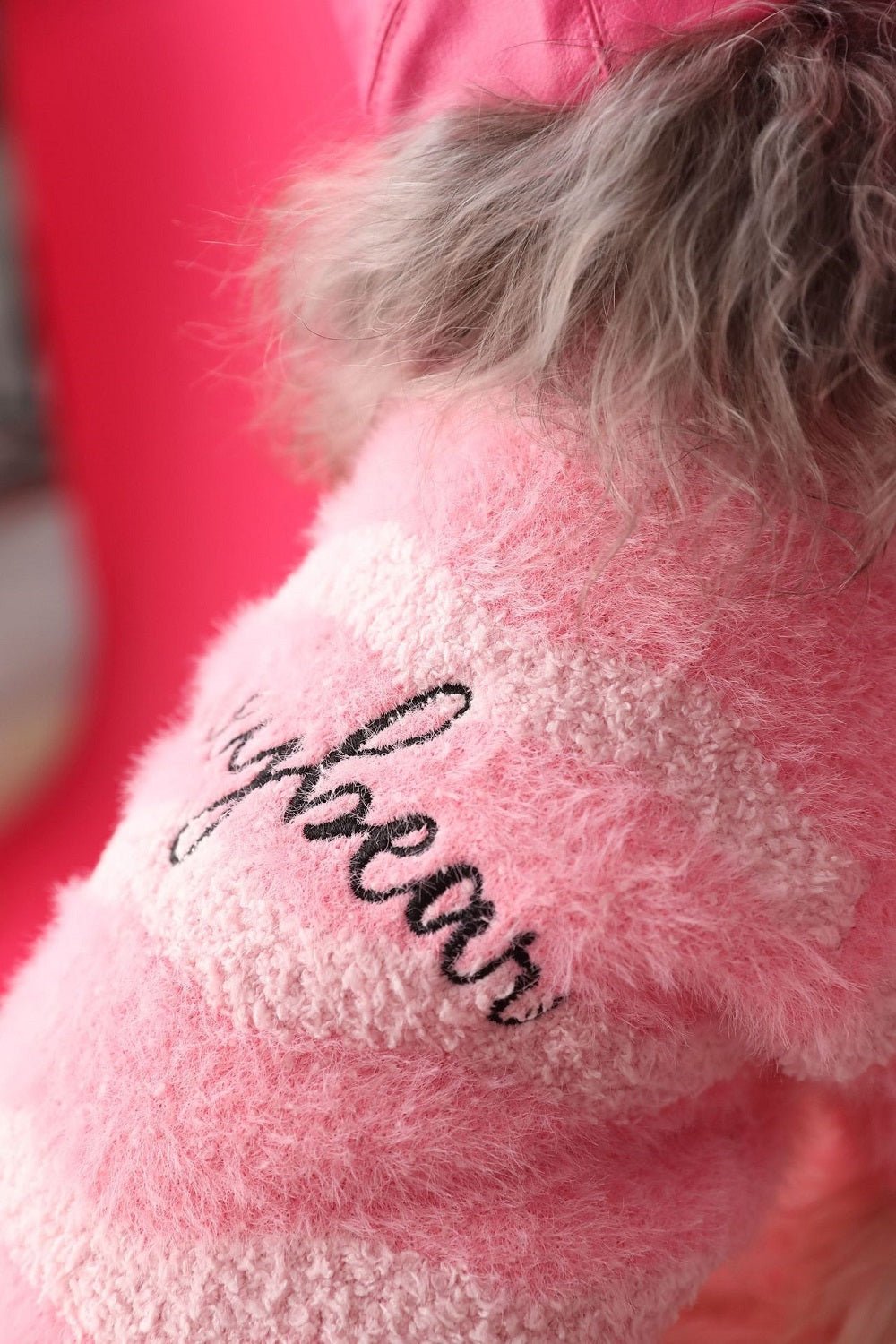 Pink Fluffy Pet Sweater | Cozy Luxury | Dogs & Cats | Stella & Bone - Stella & Bone