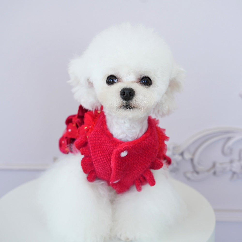 Velvet Tulle Bow Dress | Luxury Pet Dress | Stella & Bone - Stella & Bone