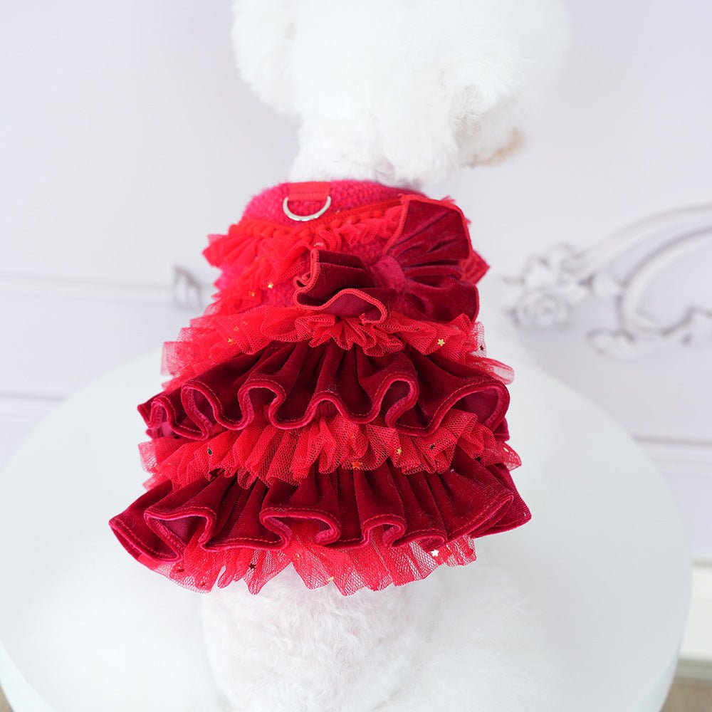 Velvet Tulle Bow Dress | Luxury Pet Dress | Stella & Bone - Stella & Bone
