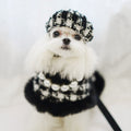 Dog Houndstooth Cape, Hat & Leash Set | Classic Style | XS–XL | Stella & Bone - Stella & Bone