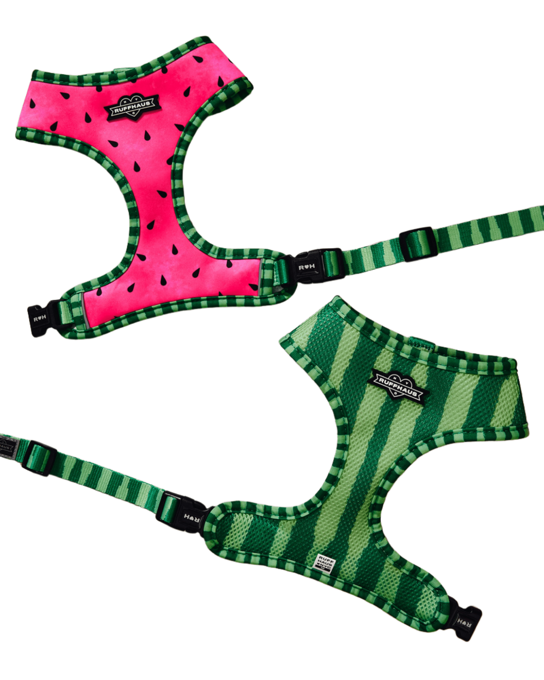 What-A-Melon Reversible Harness | Two - Print Watermelon Dog Harness | Stella & Bone - Stella & Bone