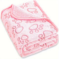 Soft Fluffy Pet Blanket | Warm Paw Print Fleece for Dogs & Cats | Stella & Bone - Stella & Bone