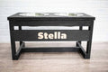 Handmade Dog Bowl Stand | Raised Feeder with Stainless Steel Bowls | Stella & Bone - Stella & Bone
