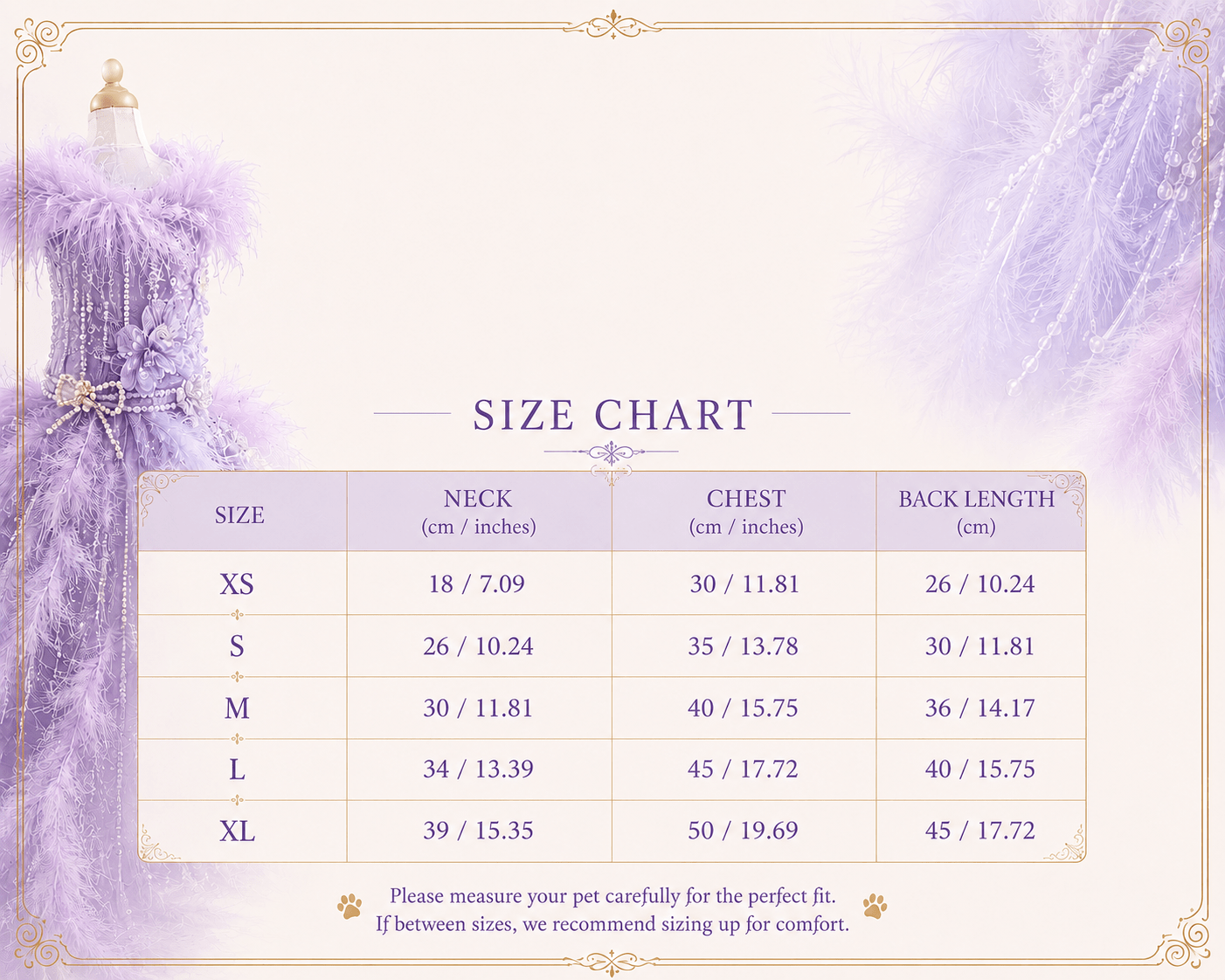 La Lavande | Feather Crystal Couture Dog Gown | Stella & Bone