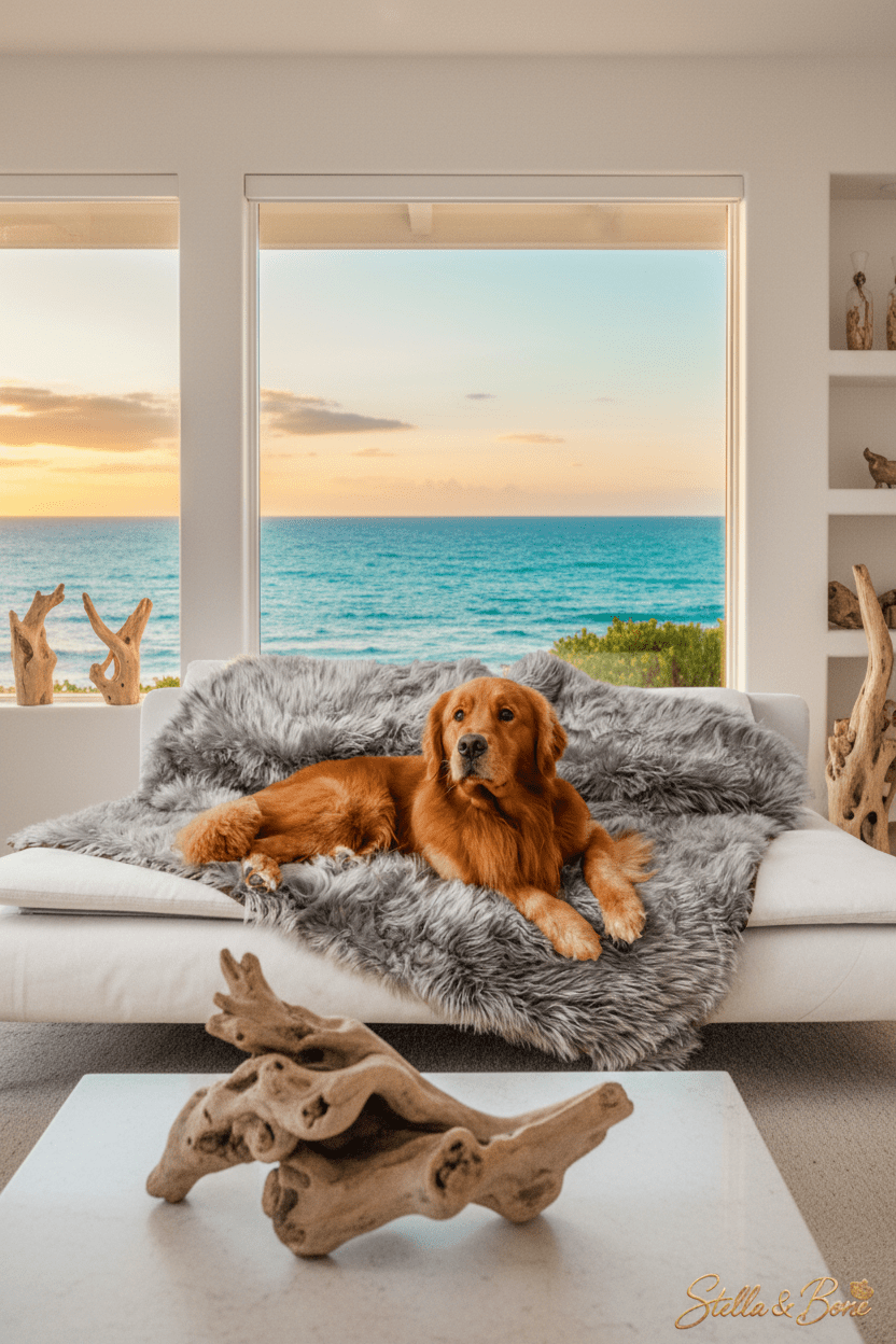 The Sanctuary Throw | Charcoal | Waterproof Pet Blanket | Stella & Bone