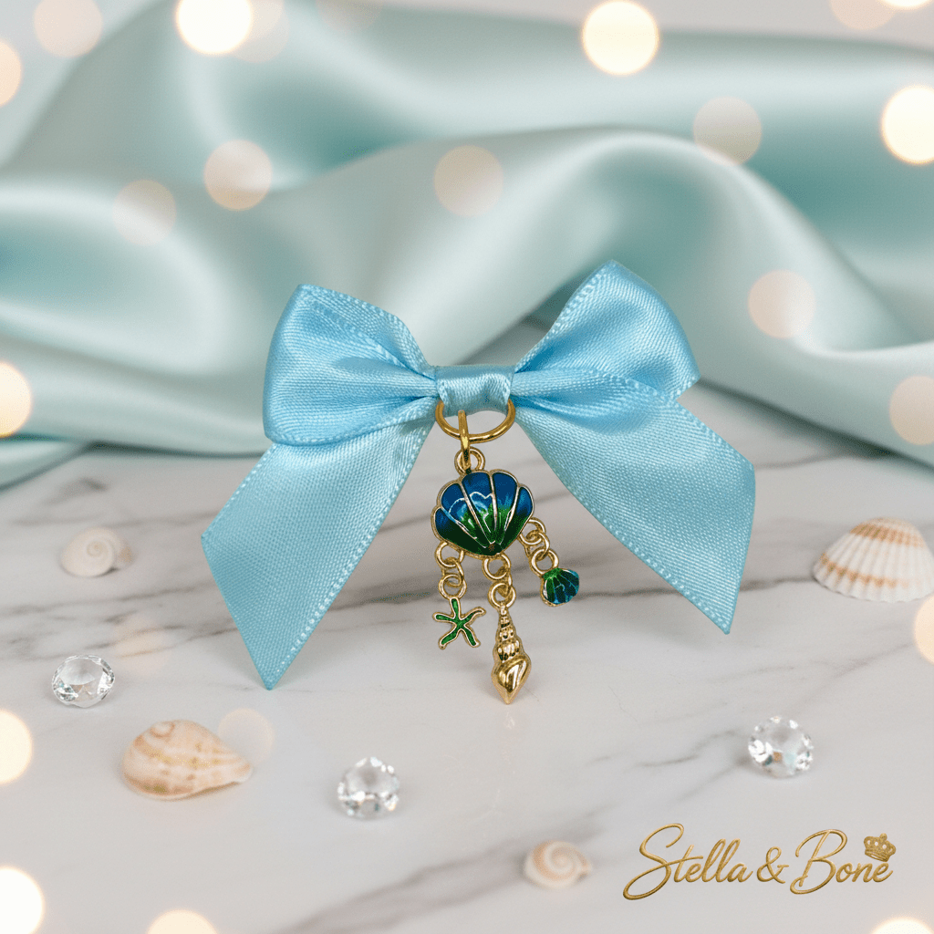 Sea Breeze Satin Dog Hair Accessories | Coastal Couture | Stella & Bone