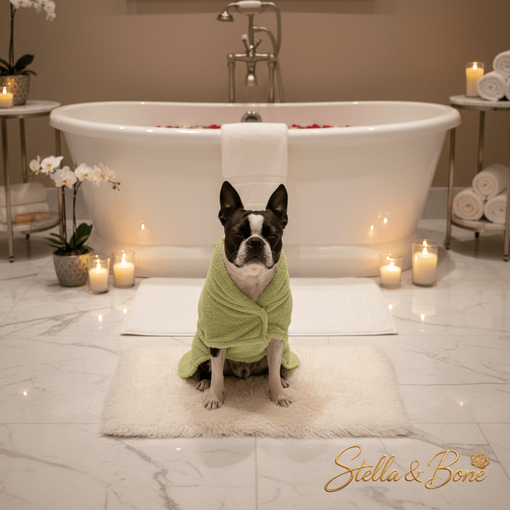 The Bamboo Wrap | Organic Dog Bathrobe | Limited Edition | Stella & Bone