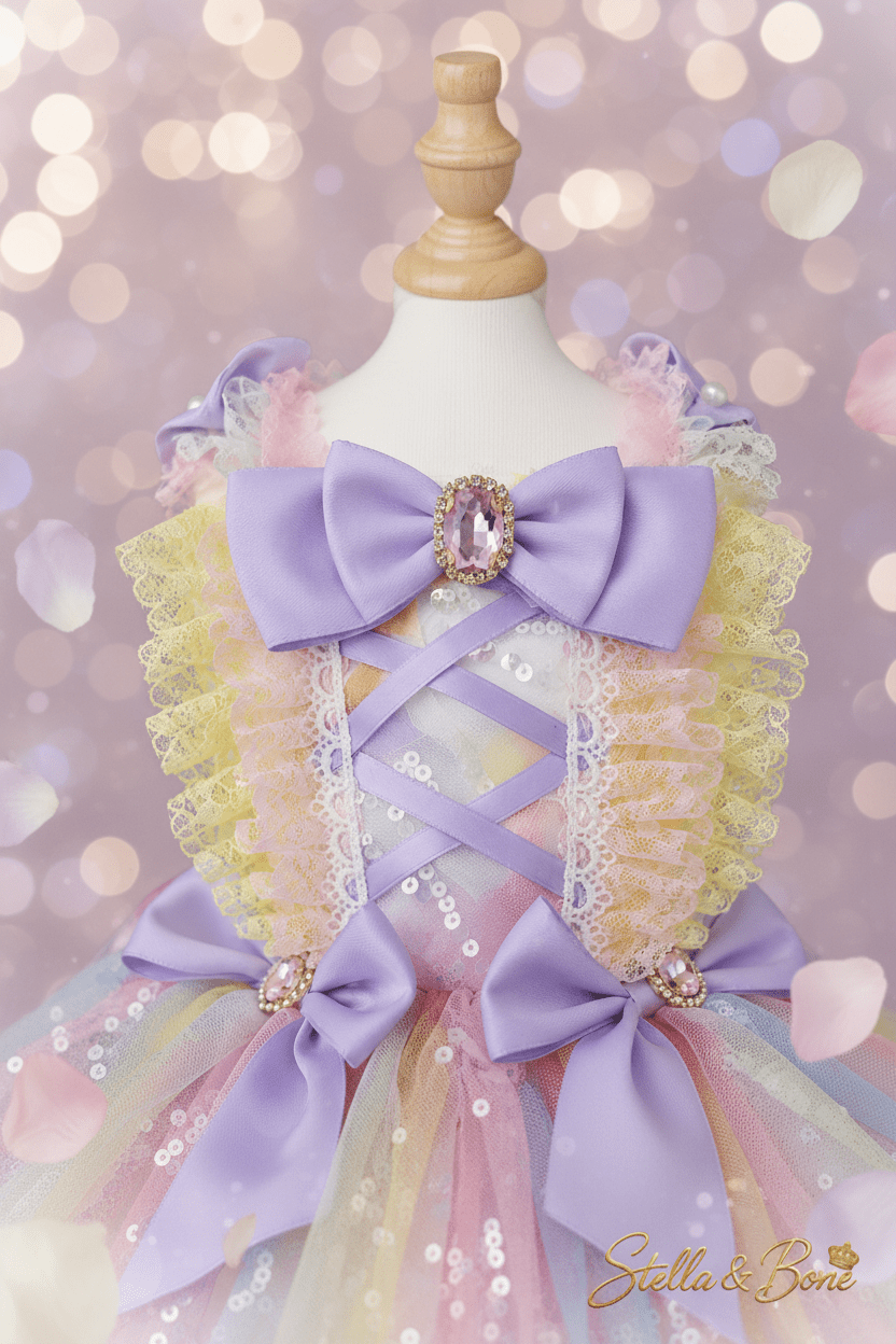 Arc-en-Ciel | Rainbow Sequin Tutu Dress | Dogs & Cats | Stella & Bone