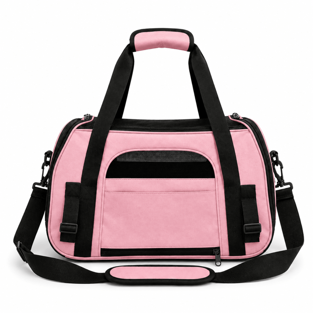 Luxury Pet Travel Carrier in Pink | Dogs & Cats | Stella & Bone