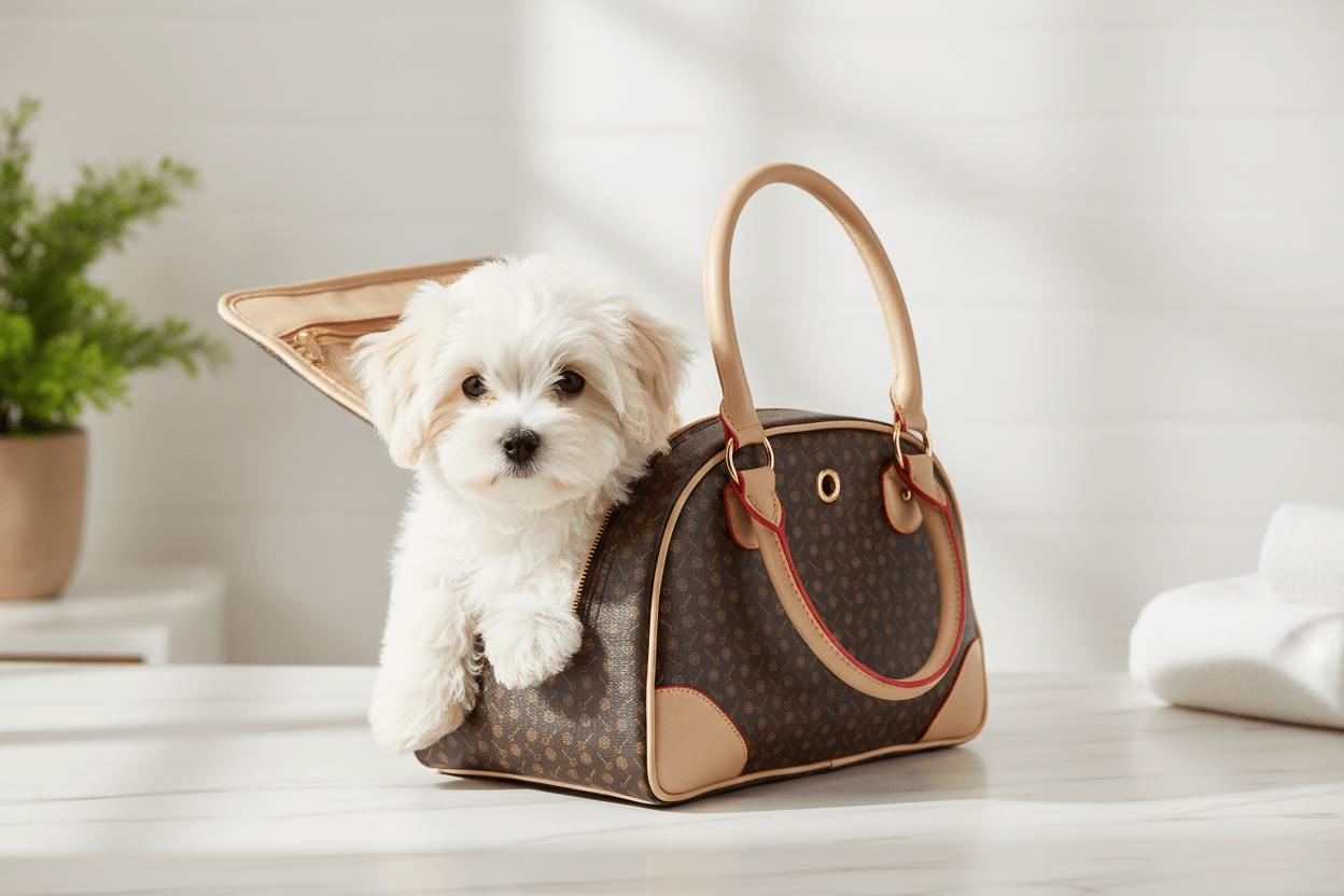 Luxury Leather Pet Travel Tote | Dogs & Cats | Stella & Bone - Stella & Bone