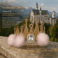 The Sovereign Crown - royal topknot crown hair clip for pets. Perfect for photoshoots or recognizing the pet who is queen.