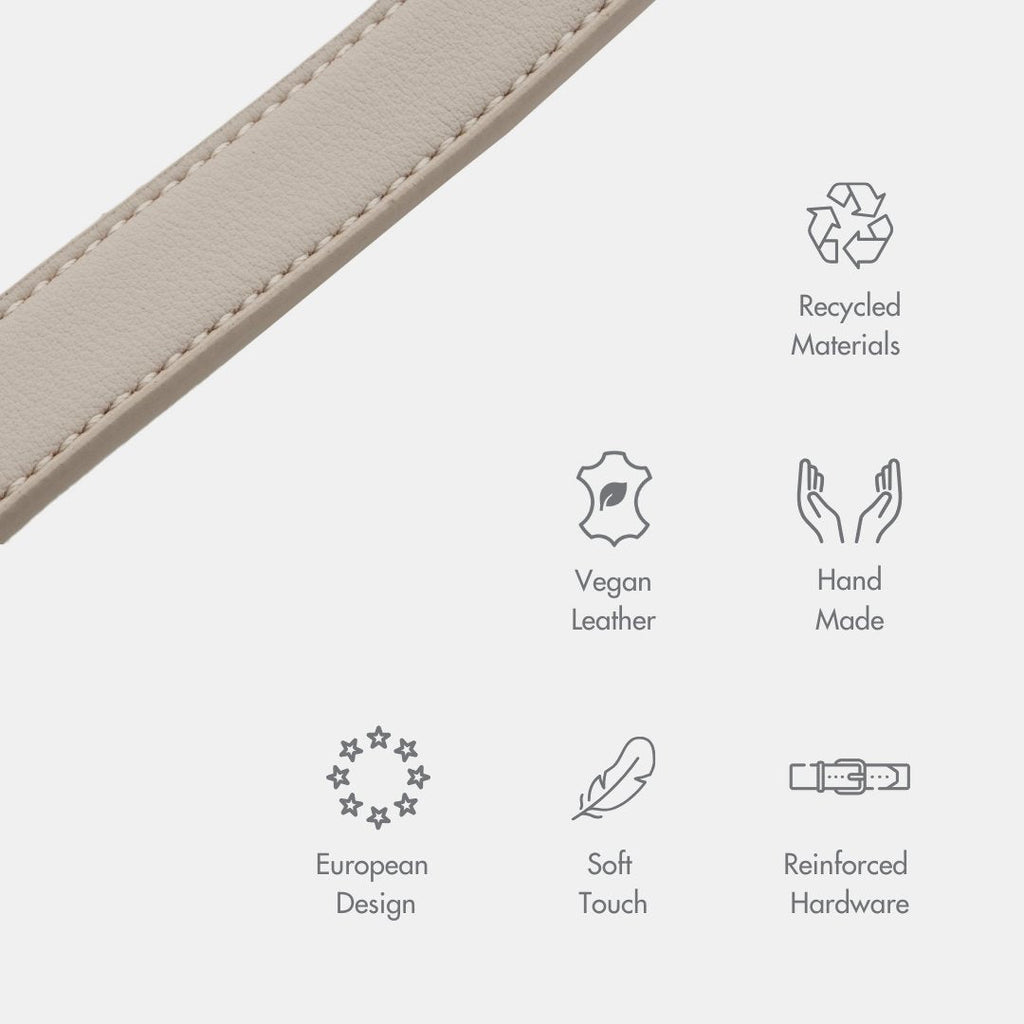 AirTag-Enabled Dog Collar | Vegan Leather | 3 Colors & 4 Sizes | Stella & Bone - Stella & Bone