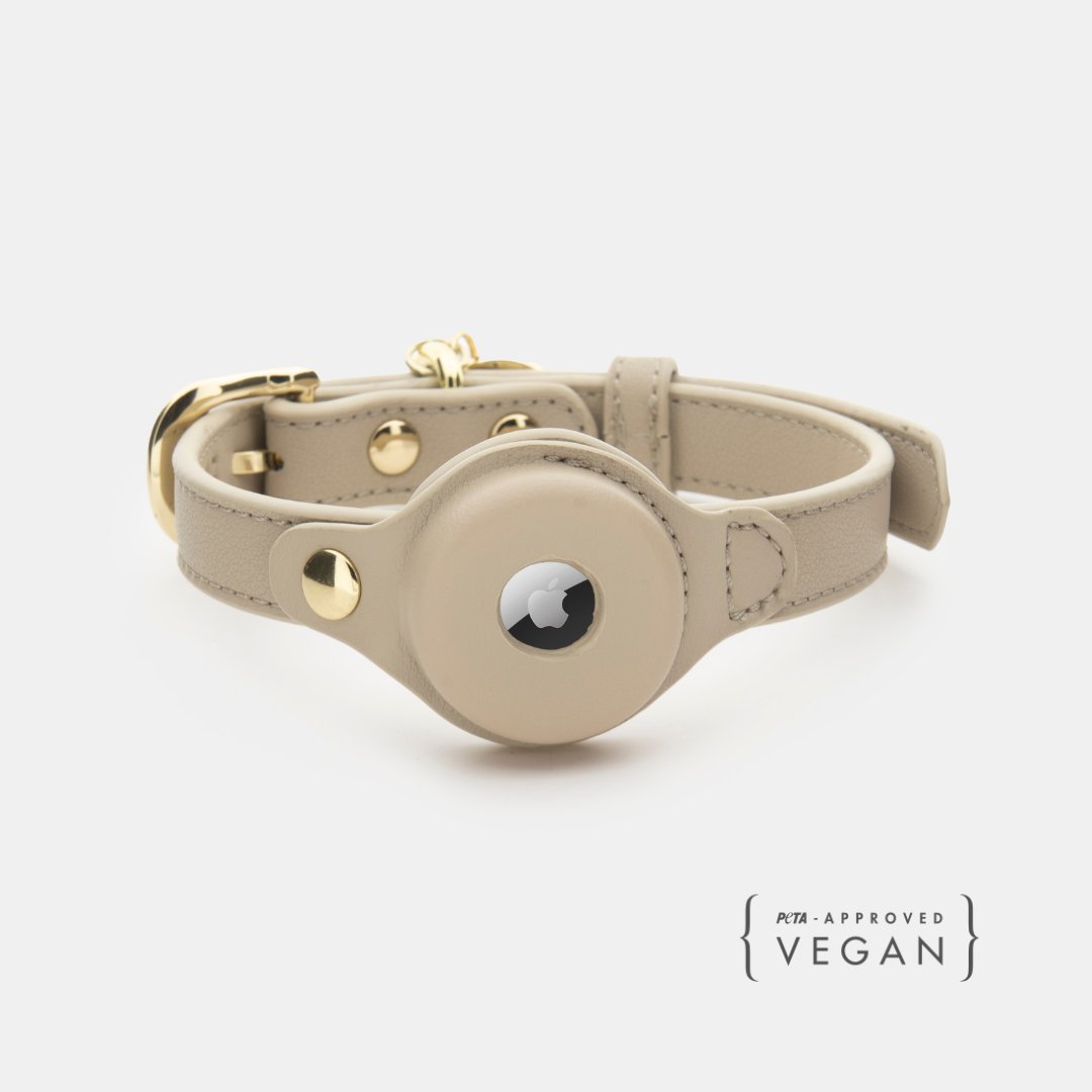 AirTag-Enabled Dog Collar | Vegan Leather | 3 Colors & 4 Sizes | Stella & Bone - Stella & Bone