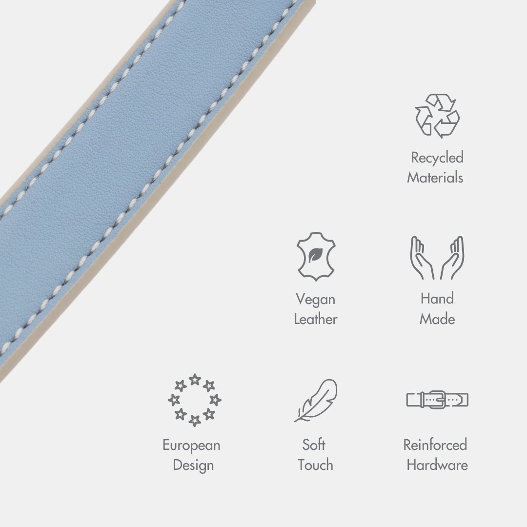 AirTag-Enabled Dog Collar | Vegan Leather | 3 Colors & 4 Sizes | Stella & Bone - Stella & Bone