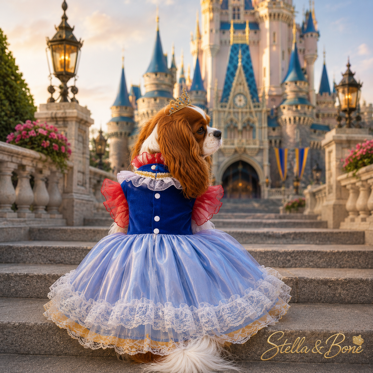 La Princesse Neige | Snow White Inspired Dog Ball Gown | Stella & Bone