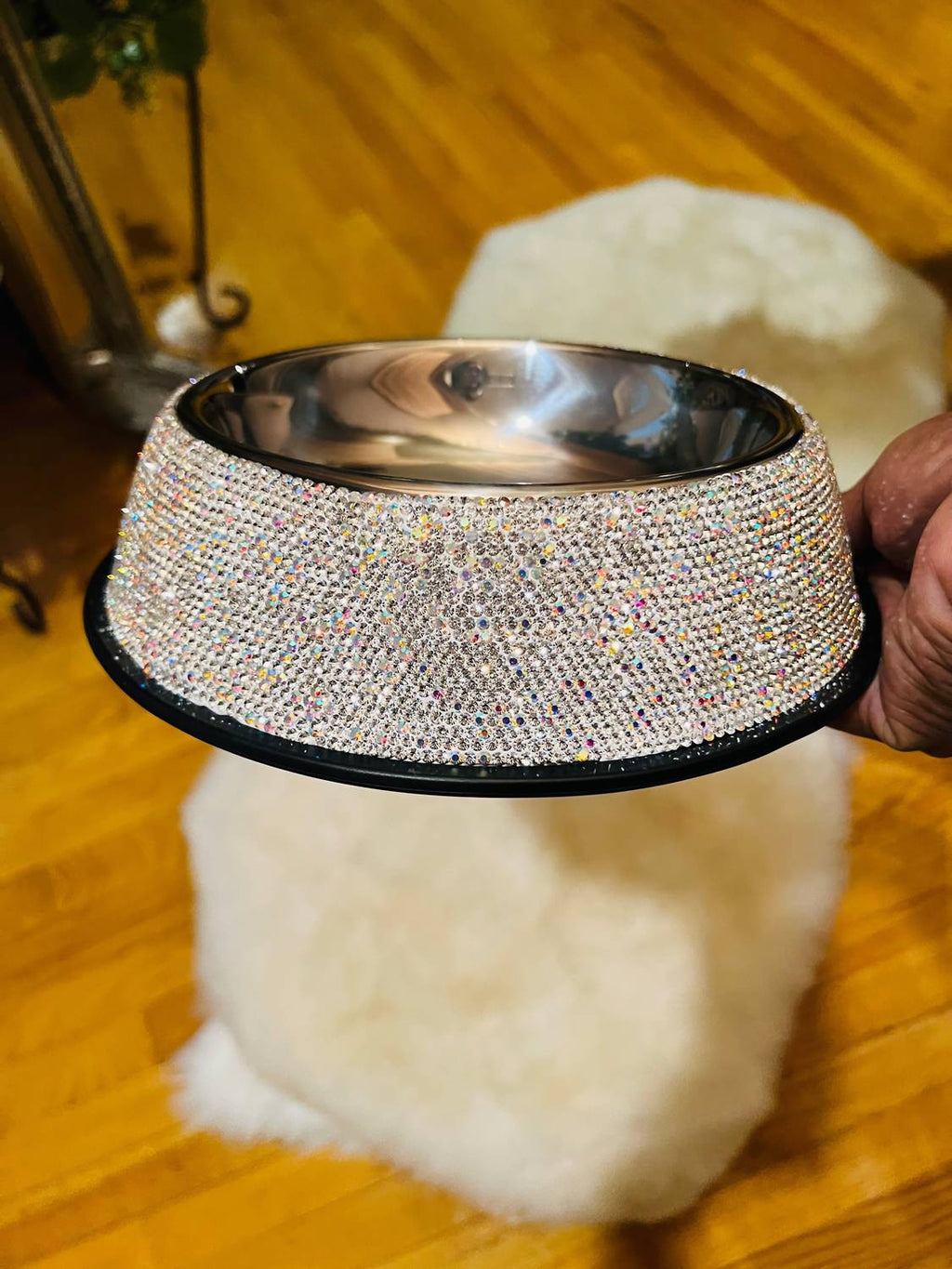 Sparkling Stainless-Steel Pet Bowl | Stella & Bone - Stella & Bone
