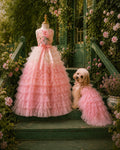 La Princesse Rose | Blush Ruffle Dog Gown | Stella & Bone