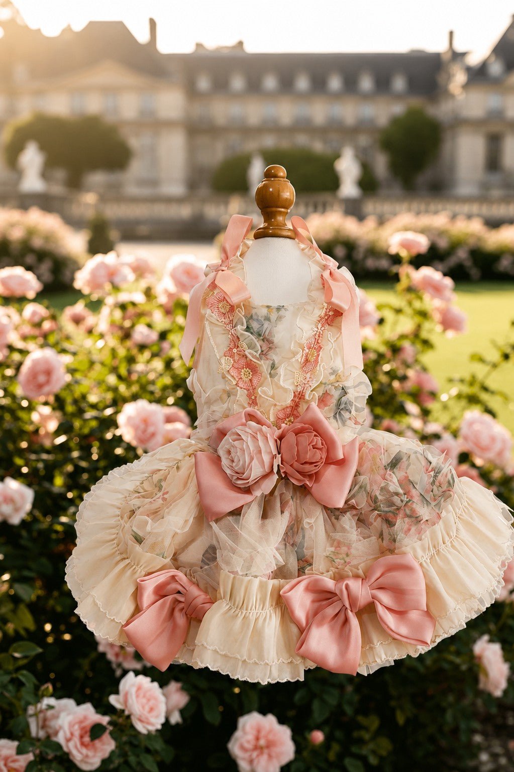 La Jardinière | Blush Floral Couture Gown | Dogs | Stella & Bone