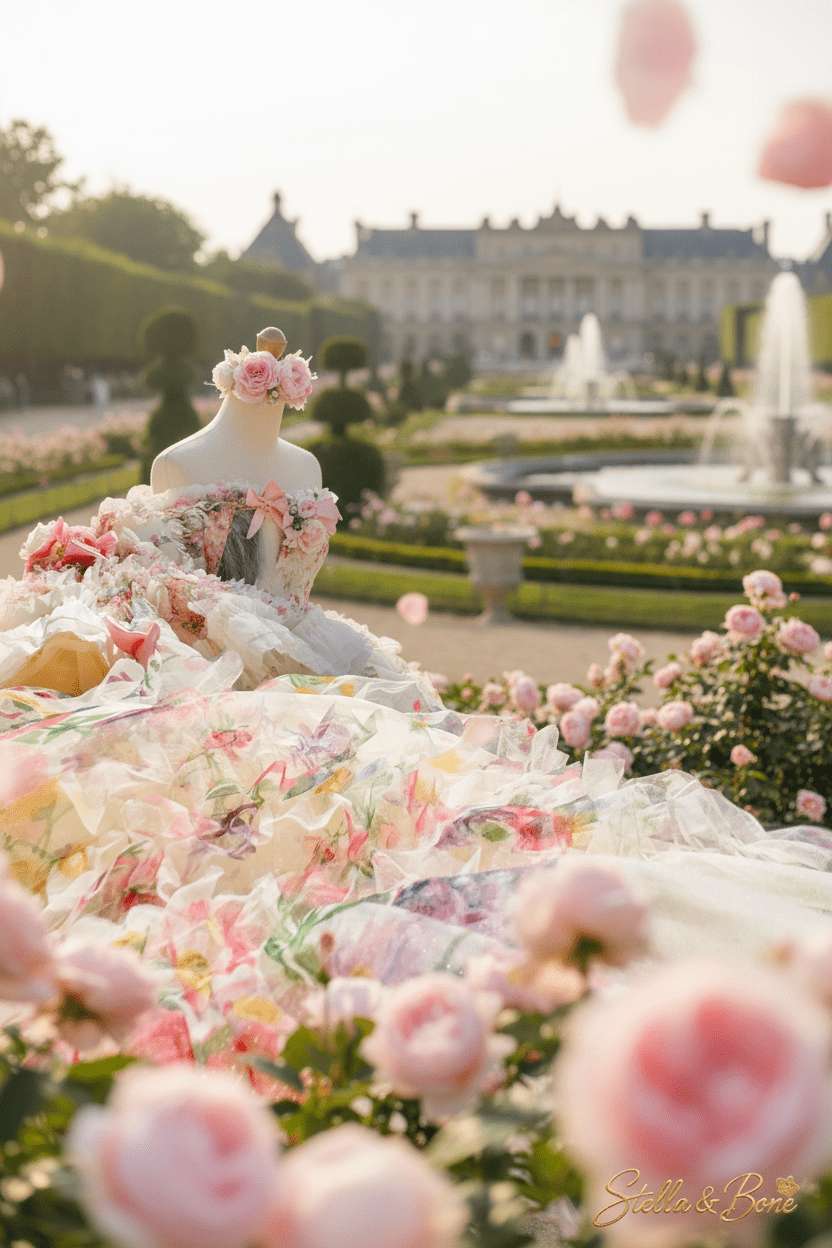 La Jardinière | Blush Floral Couture Gown | Dogs | Stella & Bone