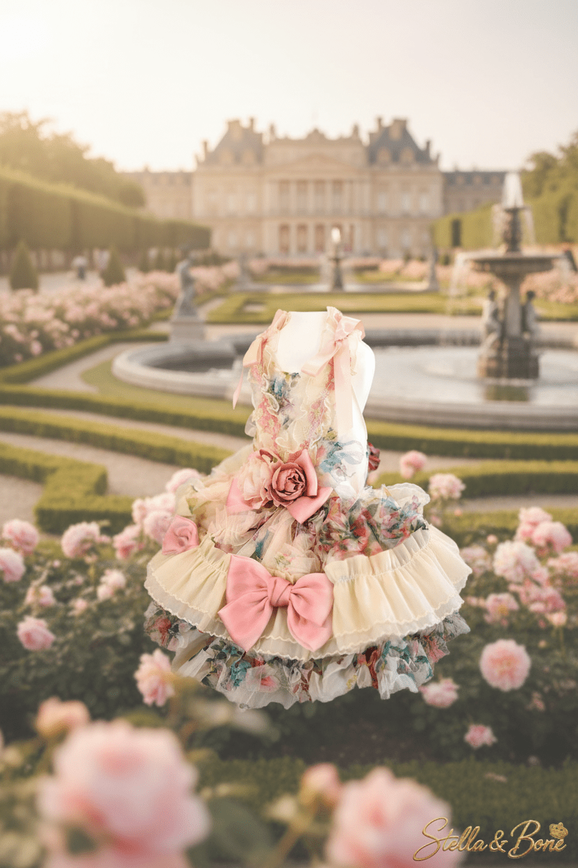 La Jardinière | Blush Floral Couture Gown | Dogs | Stella & Bone