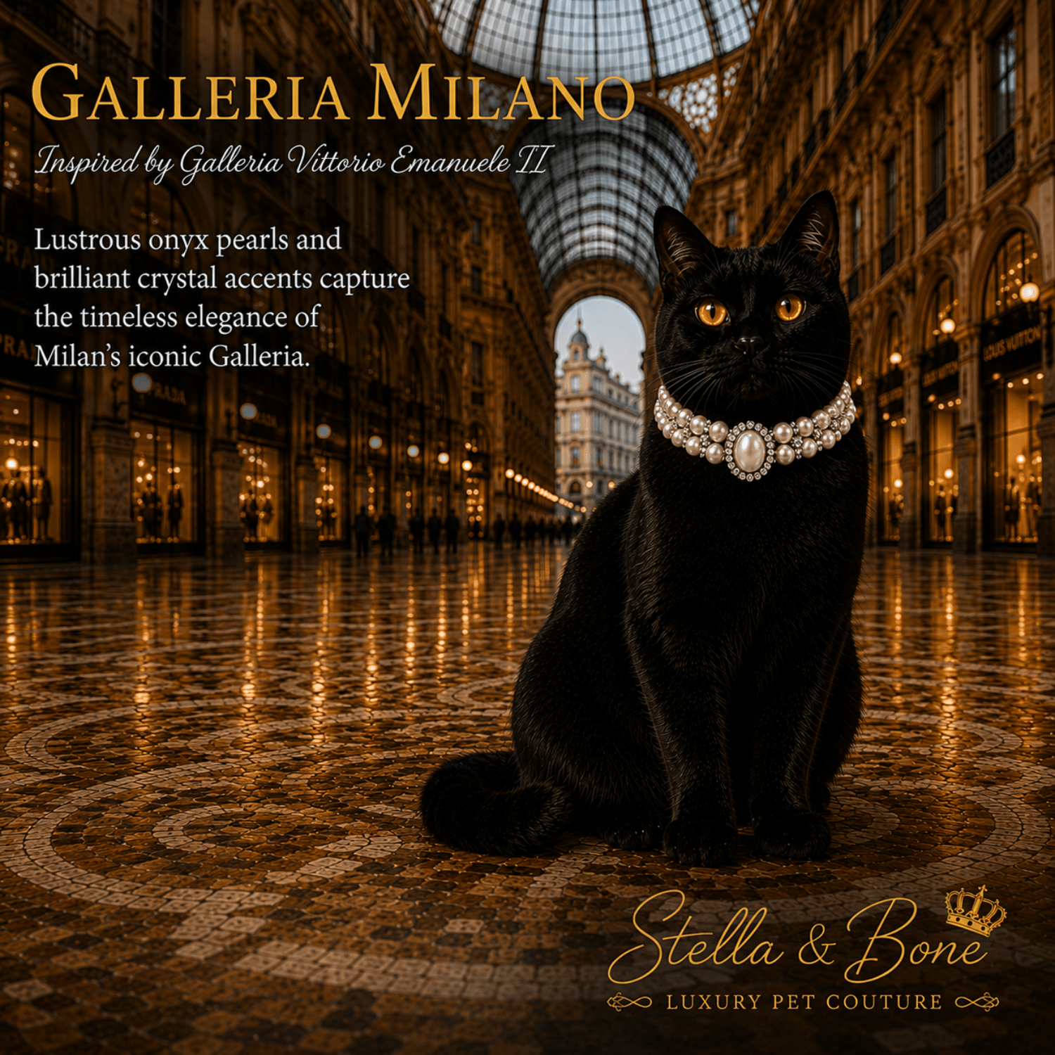 Galleria Milano | Pearl Crown Collar | Dogs & Cats | Stella & Bone