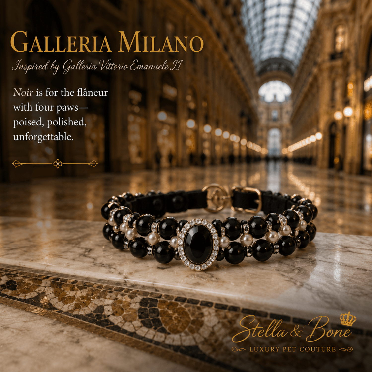 Galleria Milano | Pearl Crown Collar | Dogs & Cats | Stella & Bone
