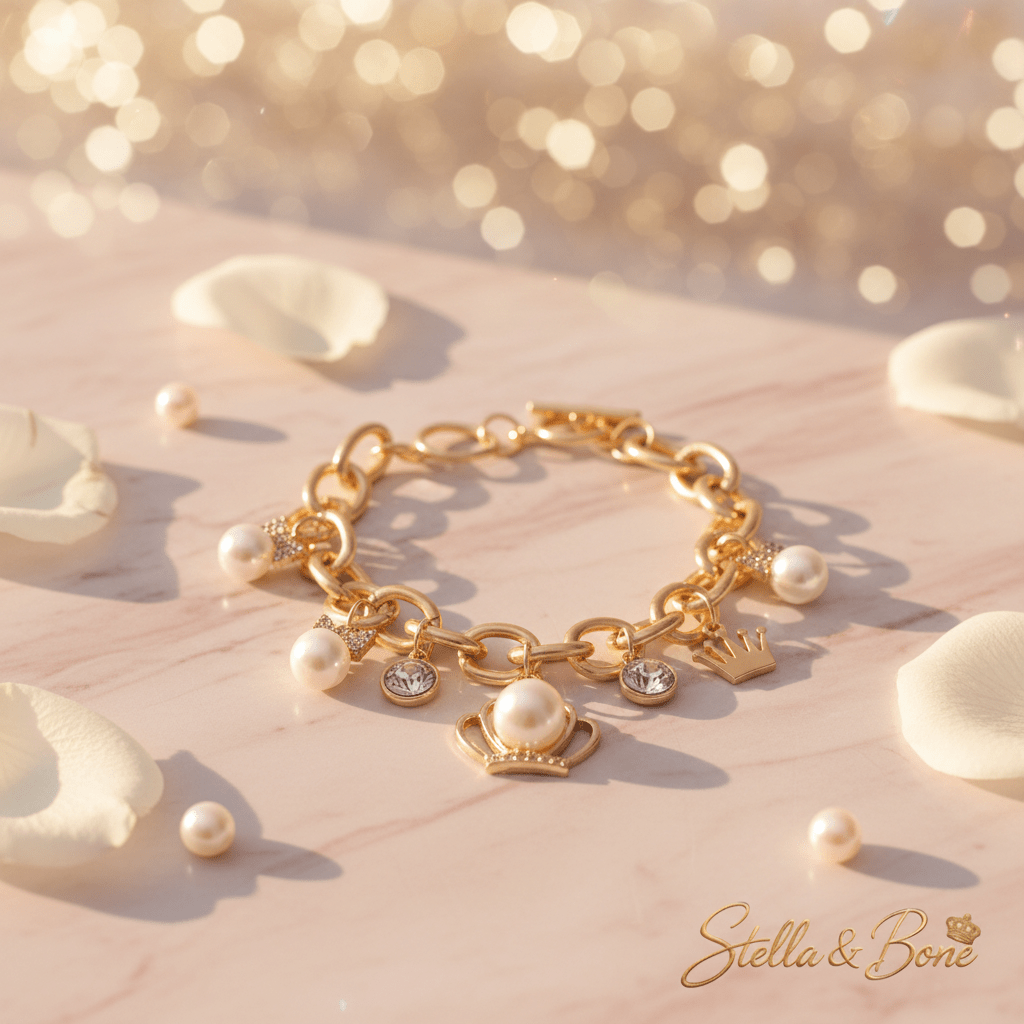 The Pearl Collection Dog Gift Set | Charm Necklace | Stella & Bone