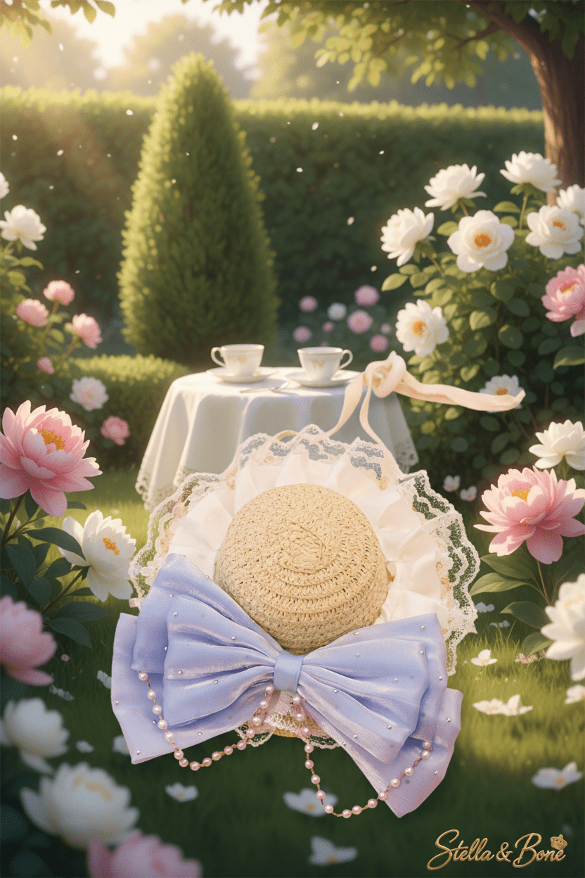 Soleil | Lace Pearl Straw Hat | Dogs & Cats | Stella & Bone