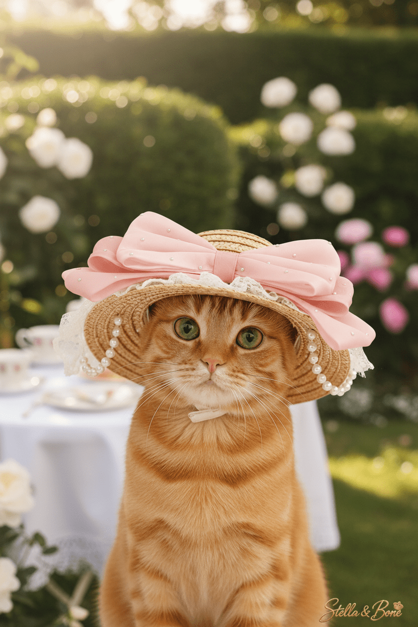 Soleil | Lace Pearl Straw Hat | Dogs & Cats | Stella & Bone