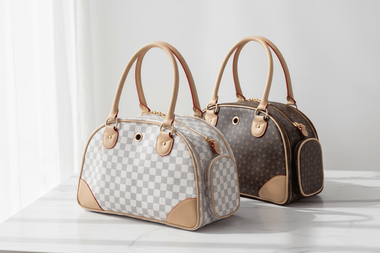 Luxury Leather Pet Travel Tote | Dogs & Cats | Stella & Bone - Stella & Bone