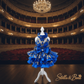 La Saphira | Royal Blue Brocade & Pearl Dog Gown | Stella & Bone