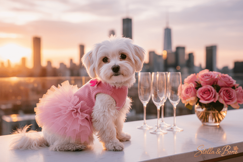 The Martini Blush Dress | Satin Tutu | Dogs | Stella & Bone