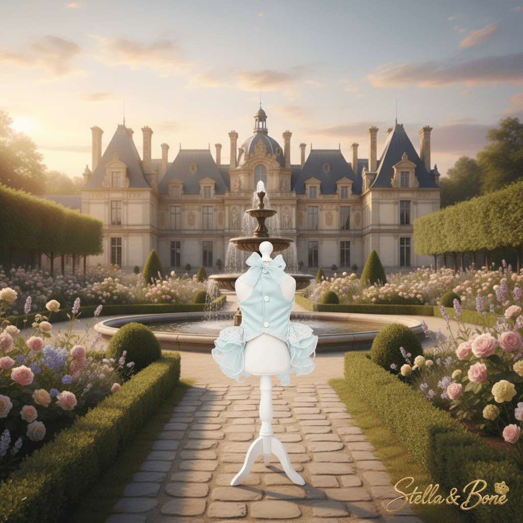 La Menthe | Mint Lace & Pearl Dog Gown | Stella & Bone