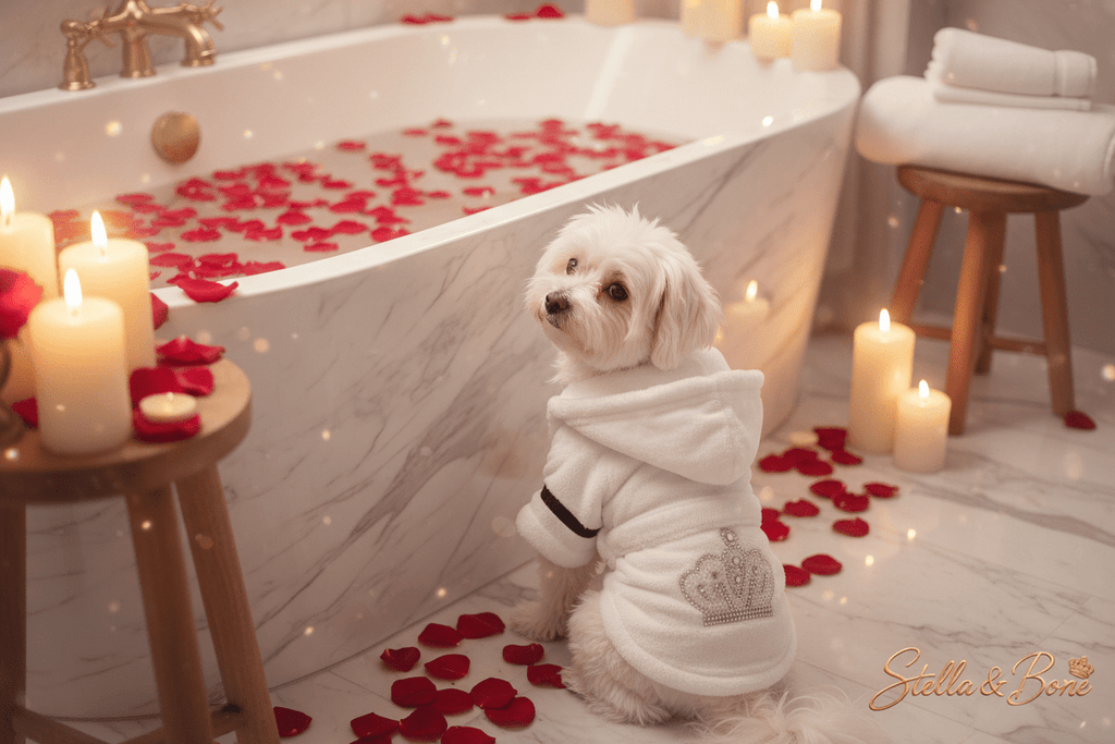 Plush Spa Robe for Dogs & Cats | Cozy Bath Robe | Stella & Bone