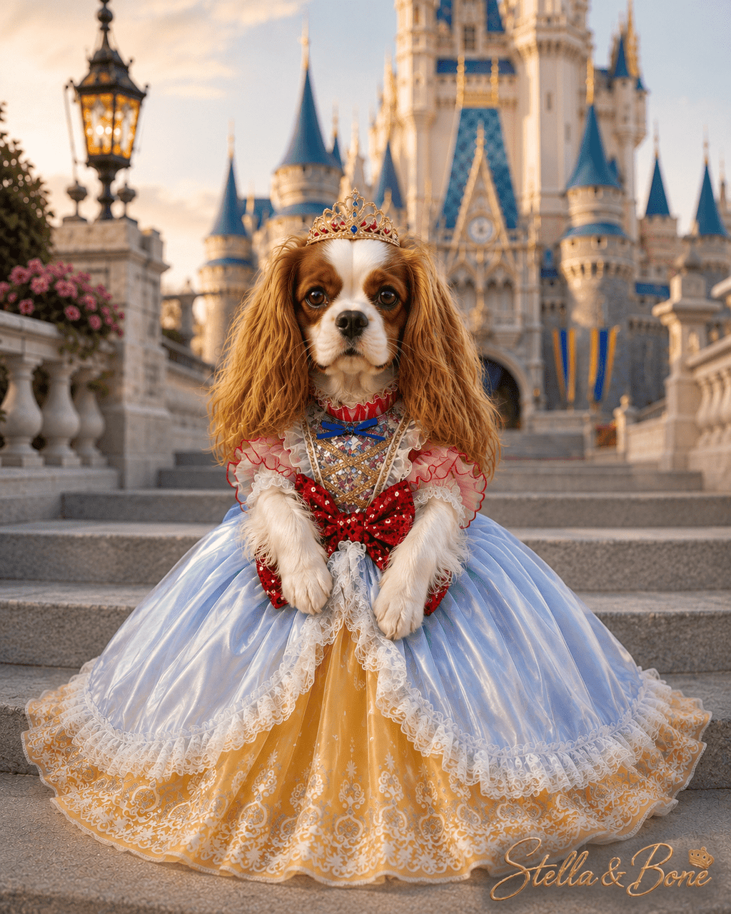 La Princesse Neige | Snow White Inspired Dog Ball Gown | Stella & Bone