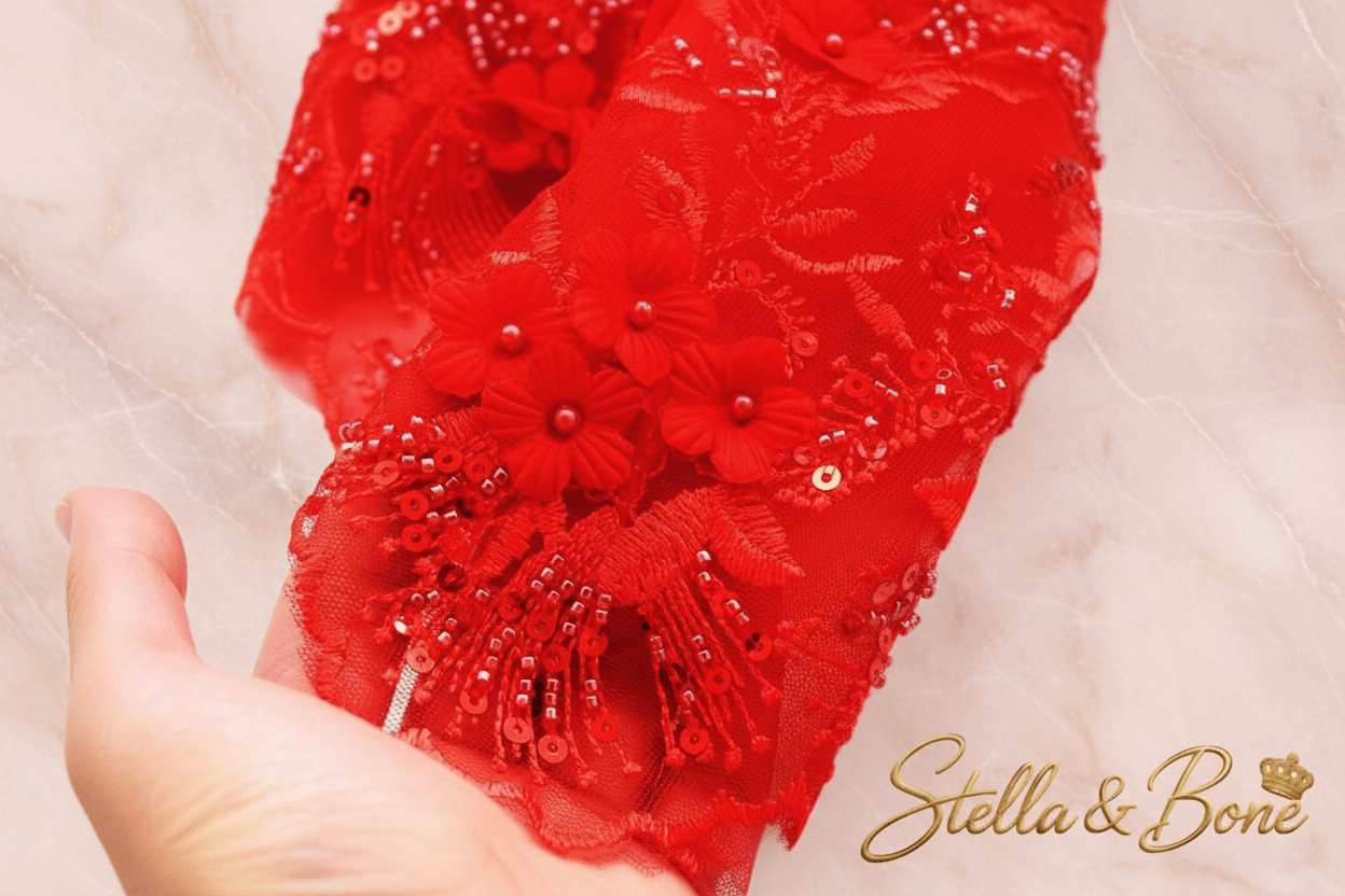 La Rouge | Ruby Crystal Couture Dog Gown | Stella & Bone
