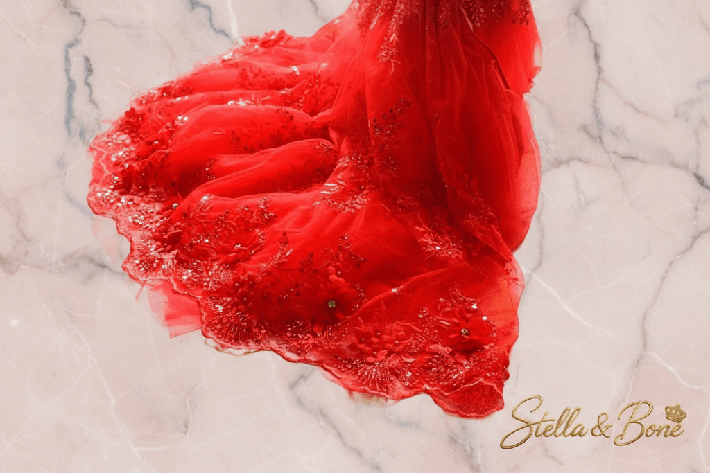 La Rouge | Ruby Crystal Couture Dog Gown | Stella & Bone