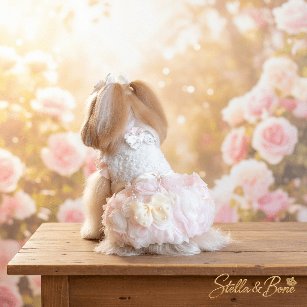 La Perle | Pearl Rose Dog Gown | Stella & Bone