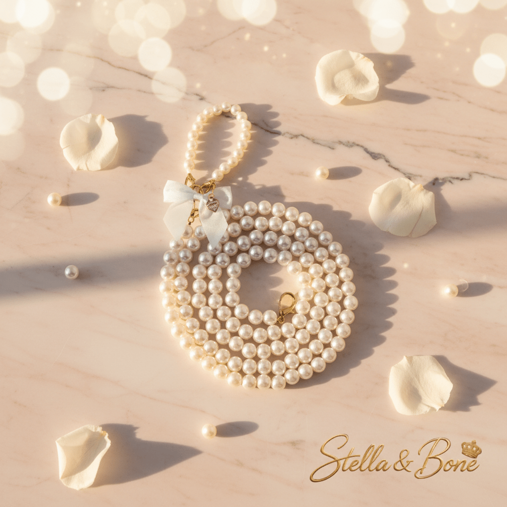 The Pearl Collection Dog Gift Set | Charm Necklace | Stella & Bone