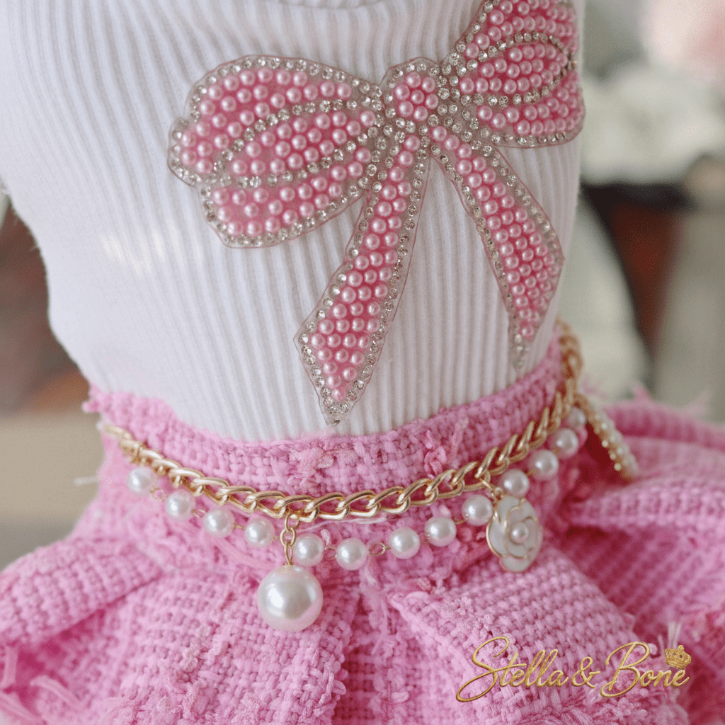 Parisian Pink Tweed Skirt Set | Dogs & Cats | Stella & Bone