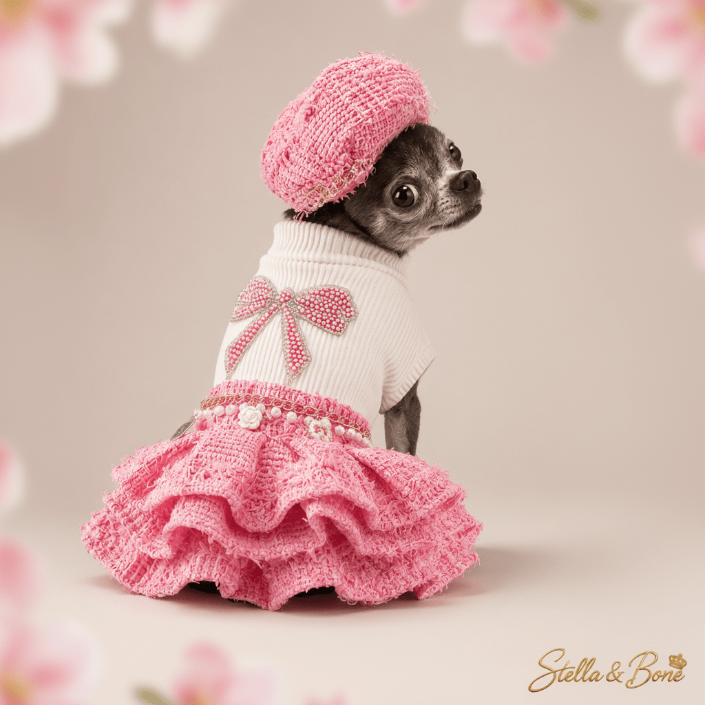 Parisian Pink Tweed Skirt Set | Dogs & Cats | Stella & Bone
