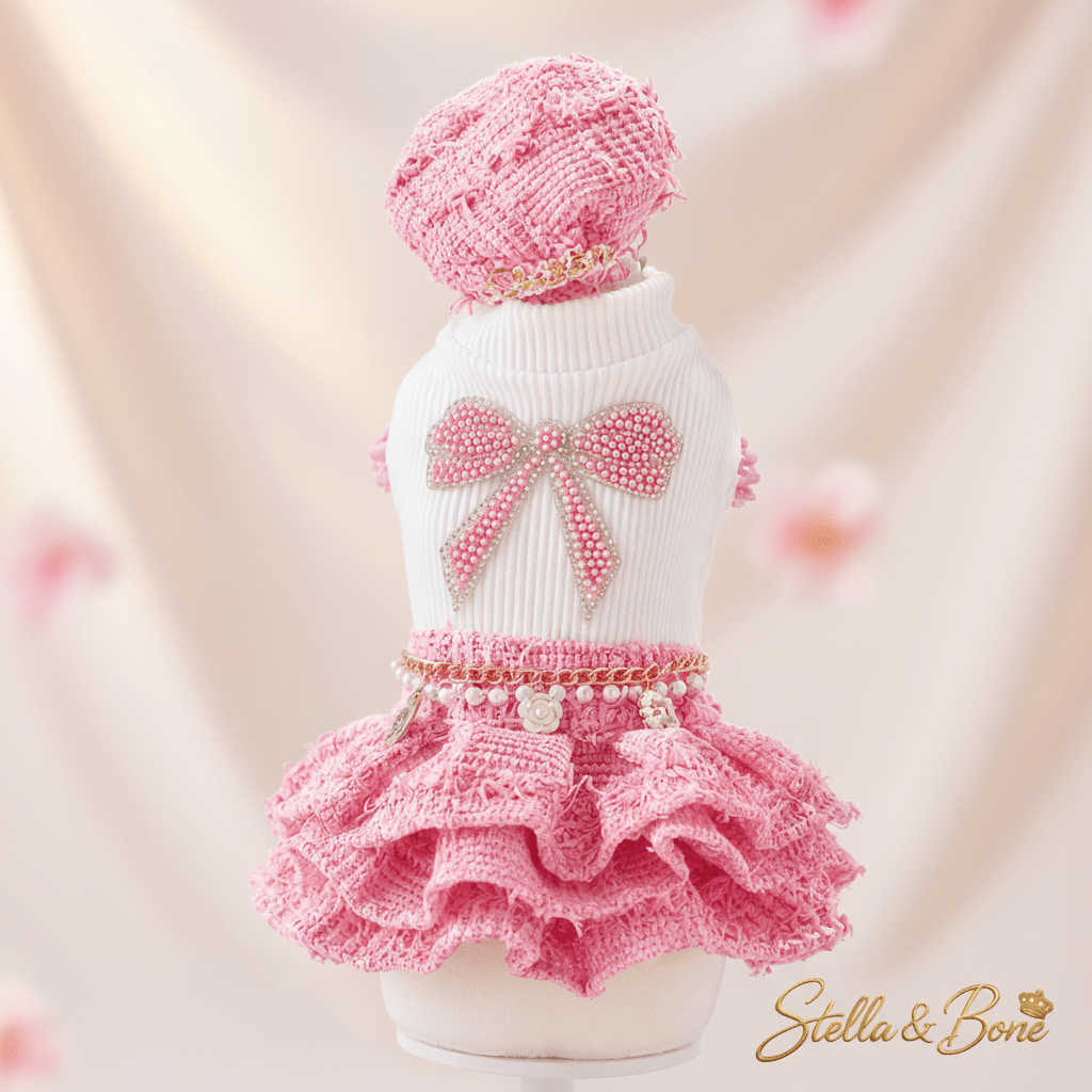 Parisian Pink Tweed Skirt Set | Dogs & Cats | Stella & Bone
