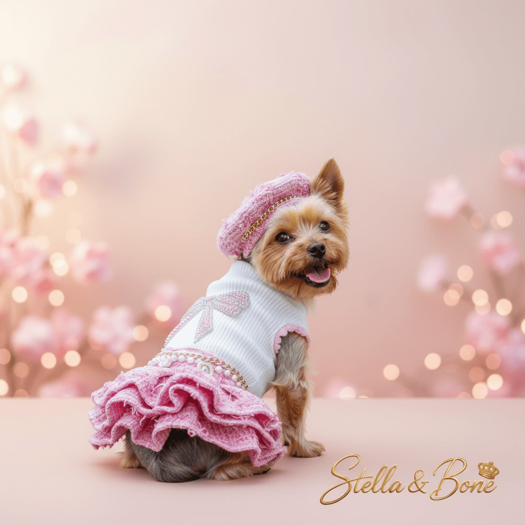 Parisian Pink Tweed Skirt Set | Dogs & Cats | Stella & Bone