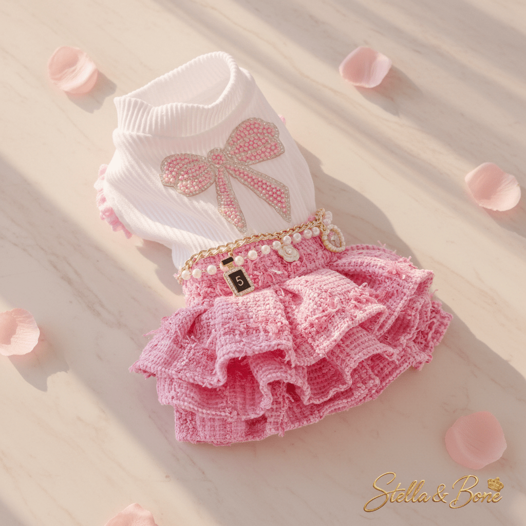 Parisian Pink Tweed Skirt Set | Dogs & Cats | Stella & Bone