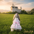 Romantic Lace Dog Dress | Vintage Style | Pink & Blue | Stella & Bone