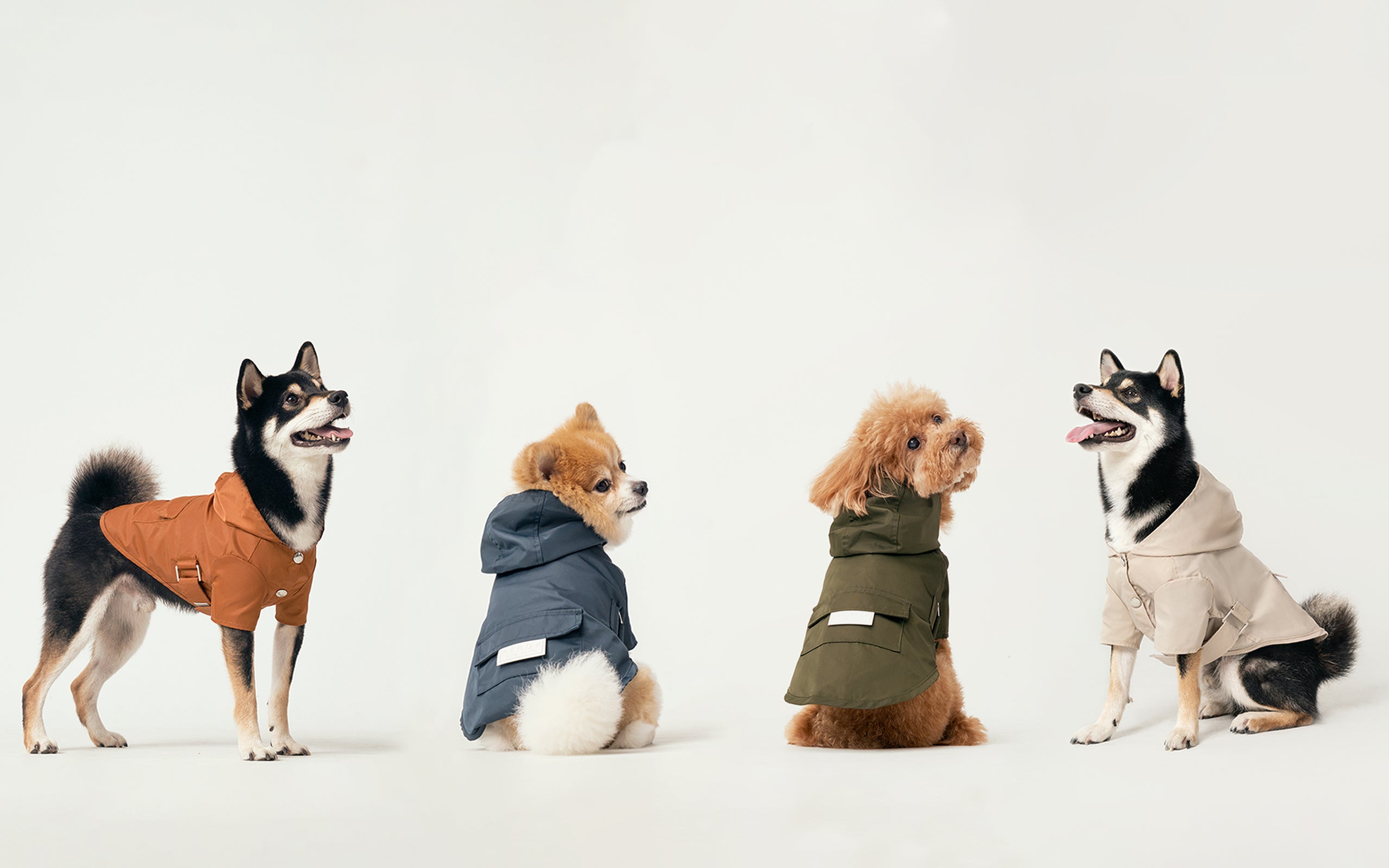 Blue Urban Rain Coat | Water - Repellant Dog Coat | Blue | Stella & Bone