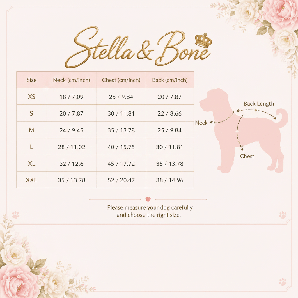 Pink Blossom Floral Princess Dress | Luxury Dog Clothing | Stella & Bone - Stella & Bone
