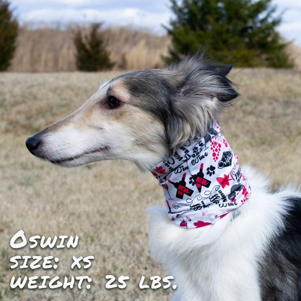 Wags & Wine Dog Bandana Scruff | 10 Sizes | Stella & Bone - Stella & Bone