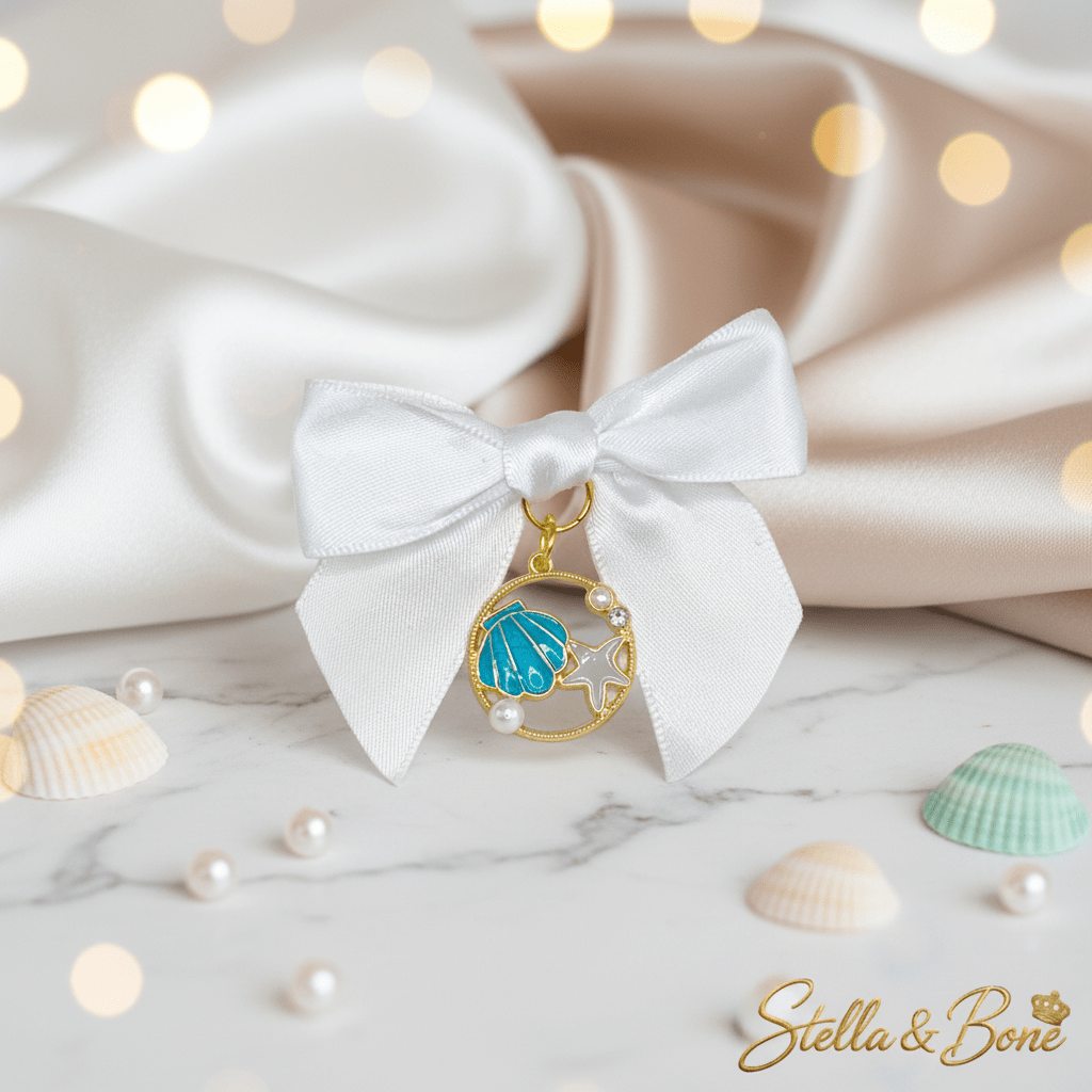 Sea Breeze Satin Dog Hair Accessories | Coastal Couture | Stella & Bone