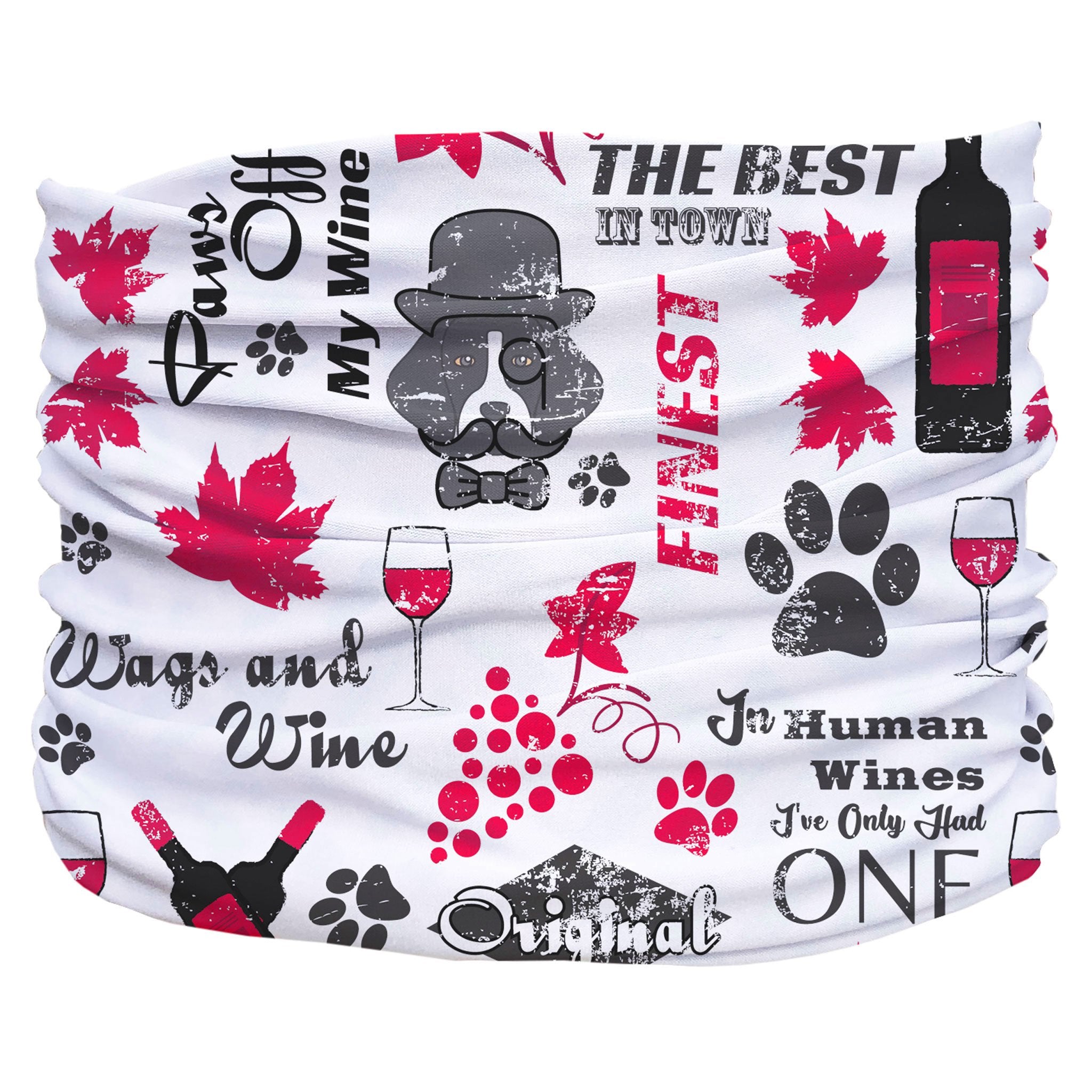 Wags & Wine Dog Bandana Scruff | 10 Sizes | Stella & Bone - Stella & Bone